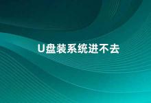 U盘装系统进不去 U盘装系统失败的原因及解决方法