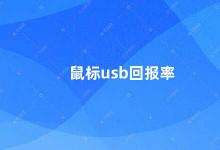 鼠标usb回报率 鼠标USB回报率