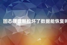 固态硬盘颗粒坏了数据能恢复吗 固态硬盘颗粒坏了数据能否恢复