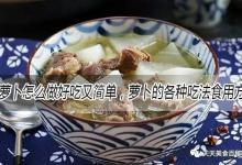 萝卜怎么做好吃又简单的家常做法大全，萝卜的吃法食用方法