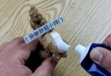 把牙膏挤在生姜上，真是太厉害了，很多人都不知道，学一学