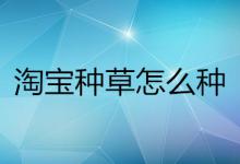 淘宝种草具体怎么种？怎样操作？