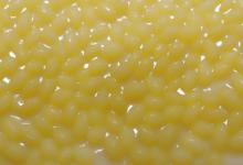 闪黄的和田白玉籽料