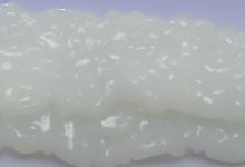 新疆和田雪花白玉