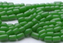 青白玉籽料桶珠
