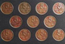 梅花5角中，哪种包浆币最贵？