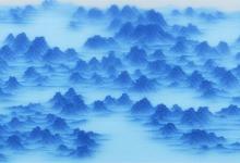 王国清大师蓝水作品