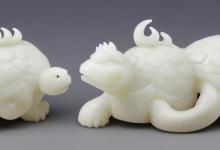 白玉雕龟龙兽