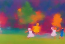 孩子玩耍简笔画