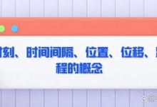 1.3时刻、时间间隔、位置、位移、路程的概念与理解