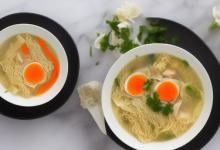 鸡蛋面穗汤的做法