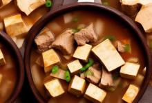 牛骨头汤炖豆腐的做法