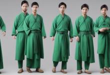 绿色宋朝男汉服怎么搭配