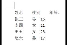 Word将文本转换成表格方法介绍