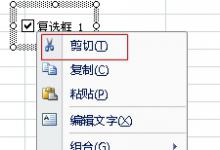 如何删除office.excel 单元格内插入的打钩小方框及文字内容?