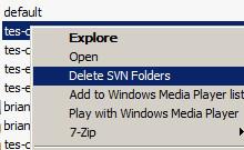 Windows下.svn文件夹的最简易删除方法